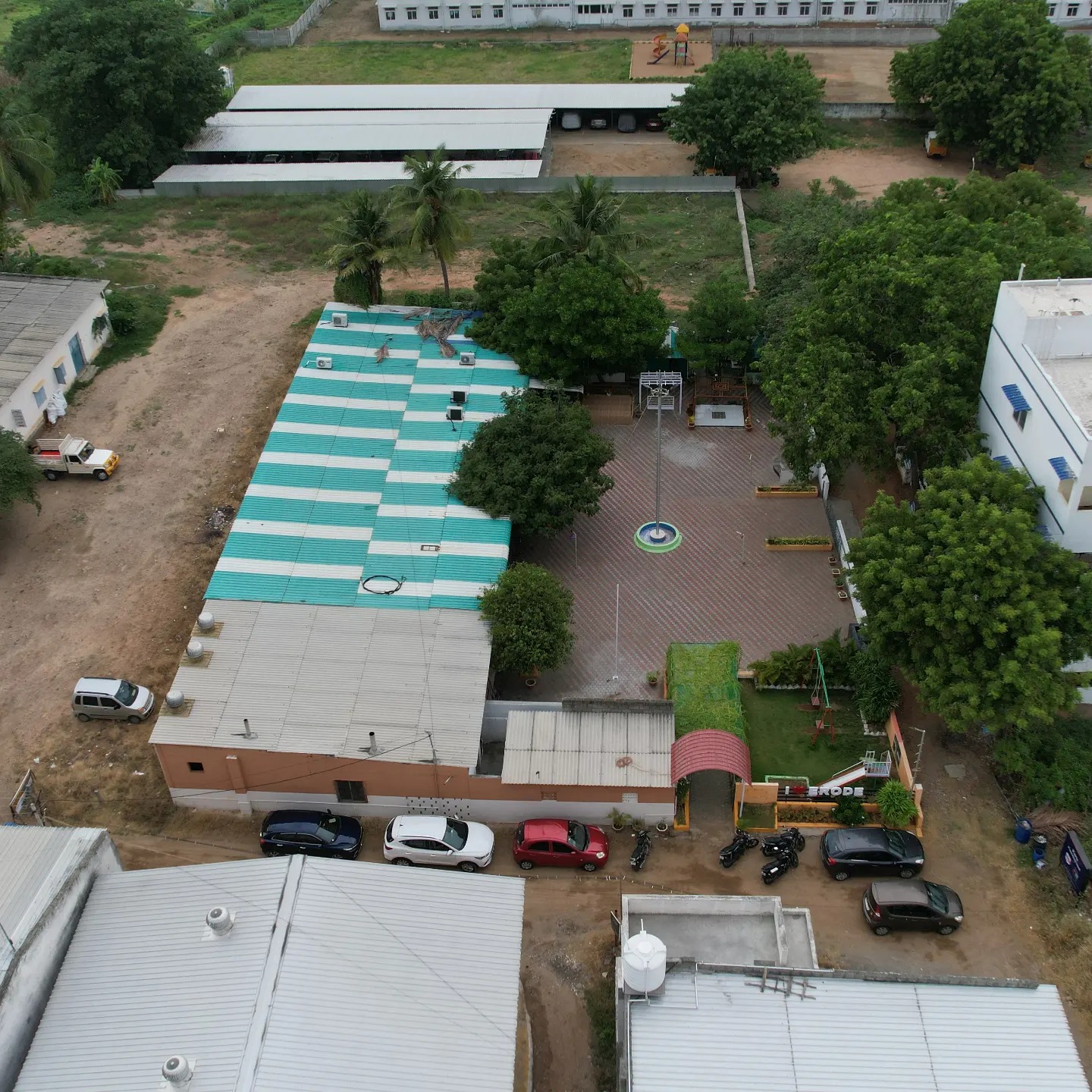 Aerial view of the Karu Function Hall property