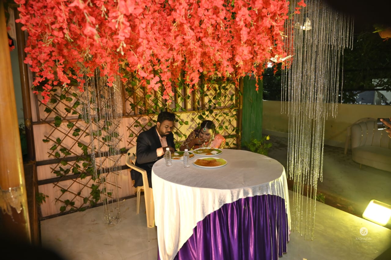 A quiet moment amid the celebration
