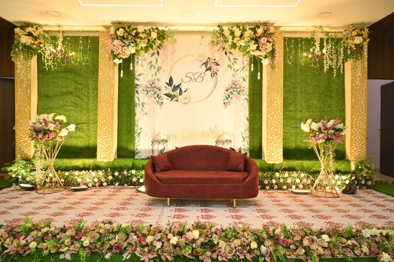 The signature Karu Function Hall stage in the evening